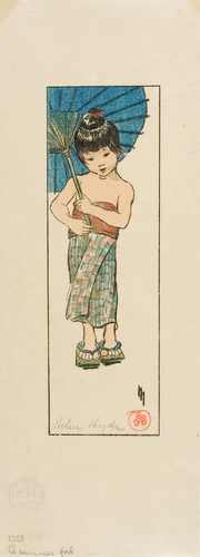 A Summer Girl by Helen Hyde, print, 1905