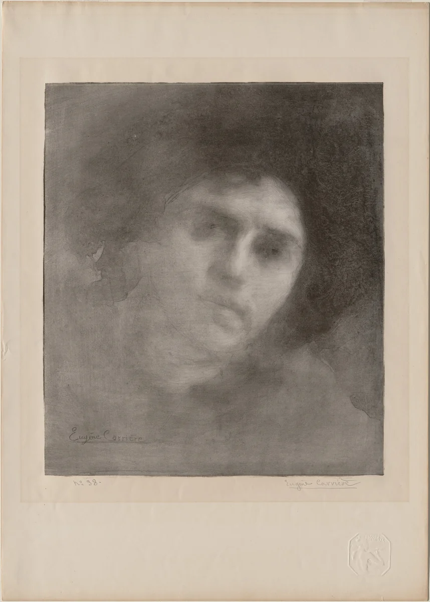 Mme Eugène Carrière by Eugène Carrière, print, 1893