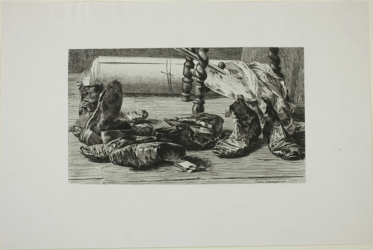 Mementos of a Trip by Jules F. Jacquemart, print, 1862