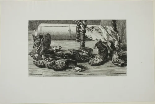 Mementos of a Trip by Jules F. Jacquemart, print, 1862