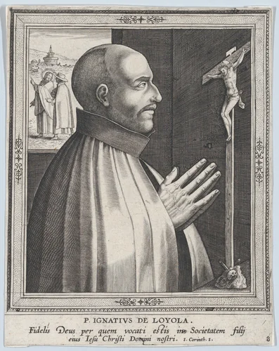 St. Ignatius of Loyola, from the series Male Founders of Religious Orders by Philips Galle, print, 1600-1610