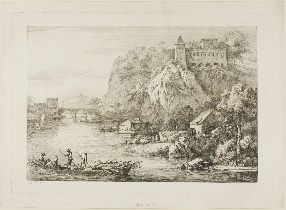 View of the Carmes de Caussées at Lyon by Unknown Artist, print, 1807