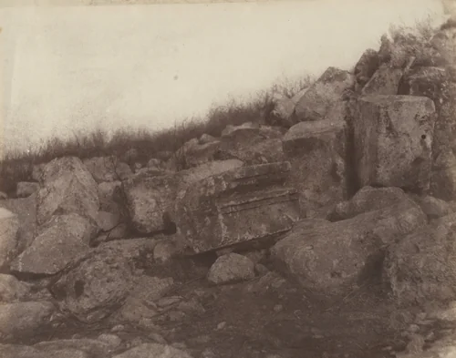 Ruins from the Tomb of the Christian, near Cherchell, Algeria by John B. Greene, photograph, 1855