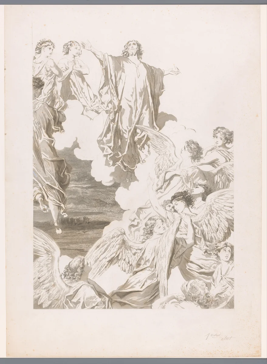 Hemelvaart by Gustave Joseph Biot, print, 1843-1905