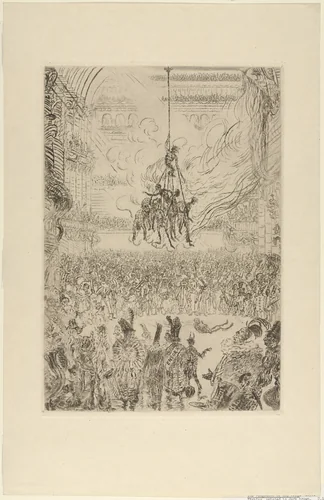 Hop-Frog's Revenge (La Vengeance de Hop-Frog) by James Ensor, print, 1898