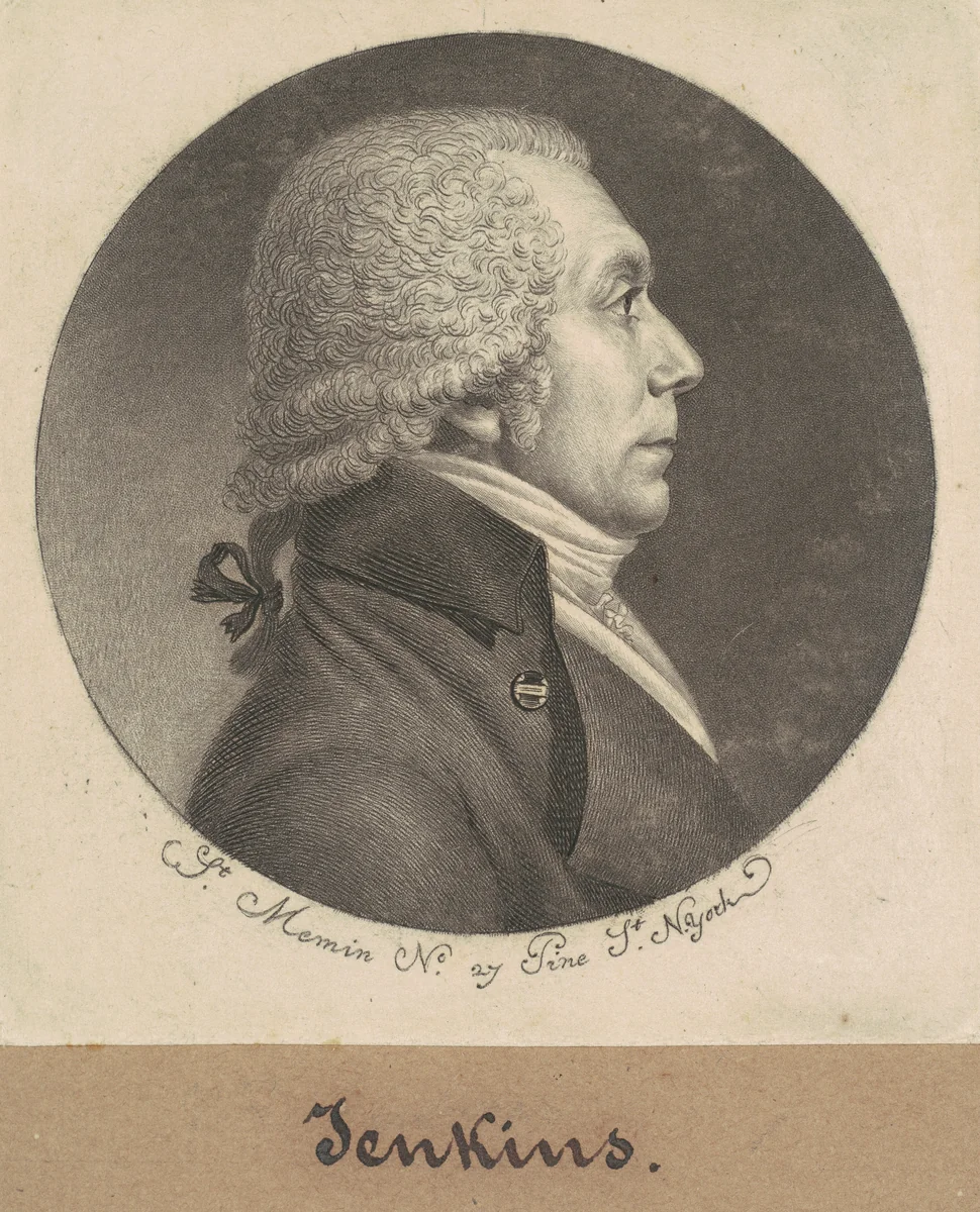 Jenkins by Charles B. J. Févret de Saint-Mémin, print, 1798