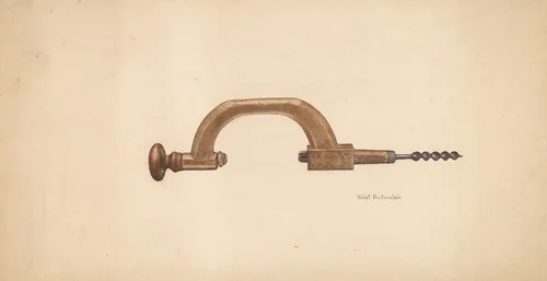 Brace and Bit by Violet Hartenstein, index of american design, 1941