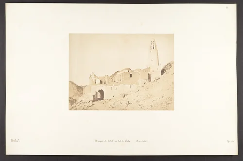 Mosquée de Belal, au Sud de Philae (Rive droite) by Maxime Du Camp, photograph, 1850