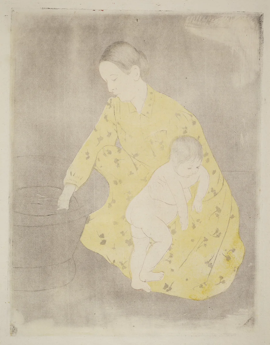 The Bath by Mary Cassatt, print, 1890-1891