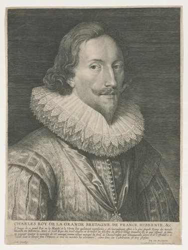 Charles I by Lucas Emil Vorsterman, print, 1595-1675