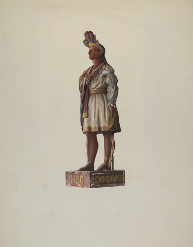 Indian Chief by Harold A. Doughty, index of american design, 1935-1942