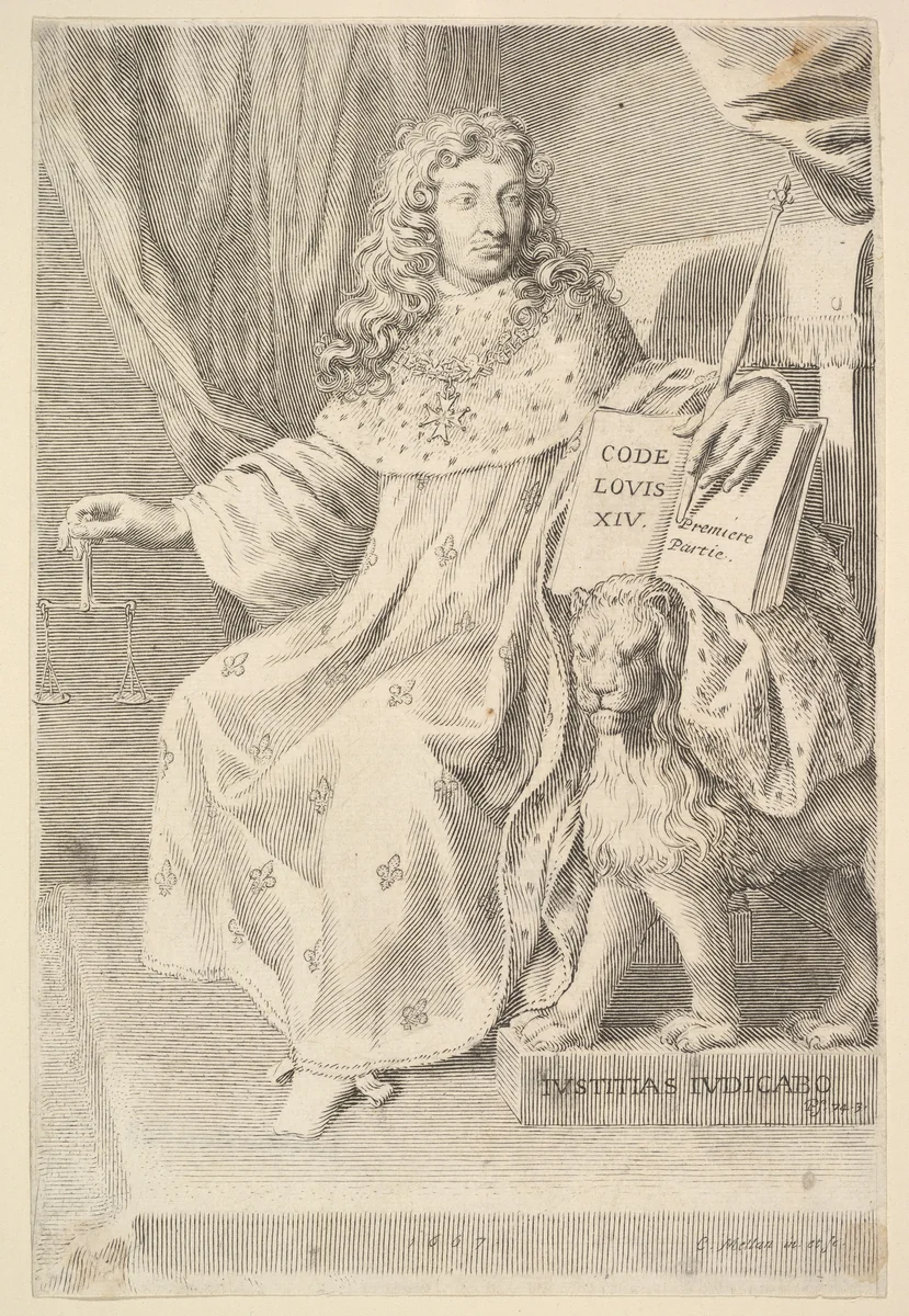 Title Page: Le Code Louis XIV by Claude Mellan, print, 1667