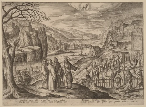 The Parable of the Two Sons and the Unjust Husbandmen by Adriaen Collaert
Hans Bol
Jan Sadeler I, print, 1585