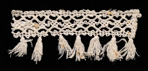 Bobbin Lace Insertion with Fringe by Unknown, textile, 1540-1560