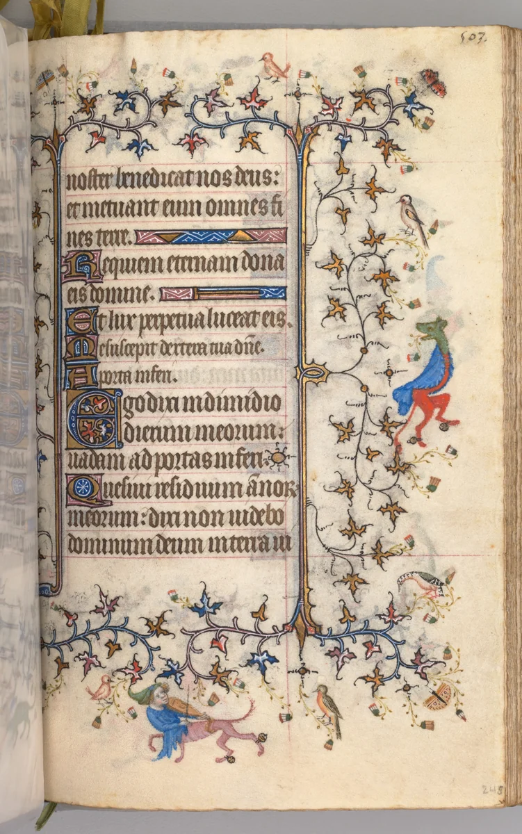 Hours of Charles the Noble, King of Navarre (1361-1425): fol. 246r, Text by Master of the Brussels Initials and Associates, book, 1400-1410