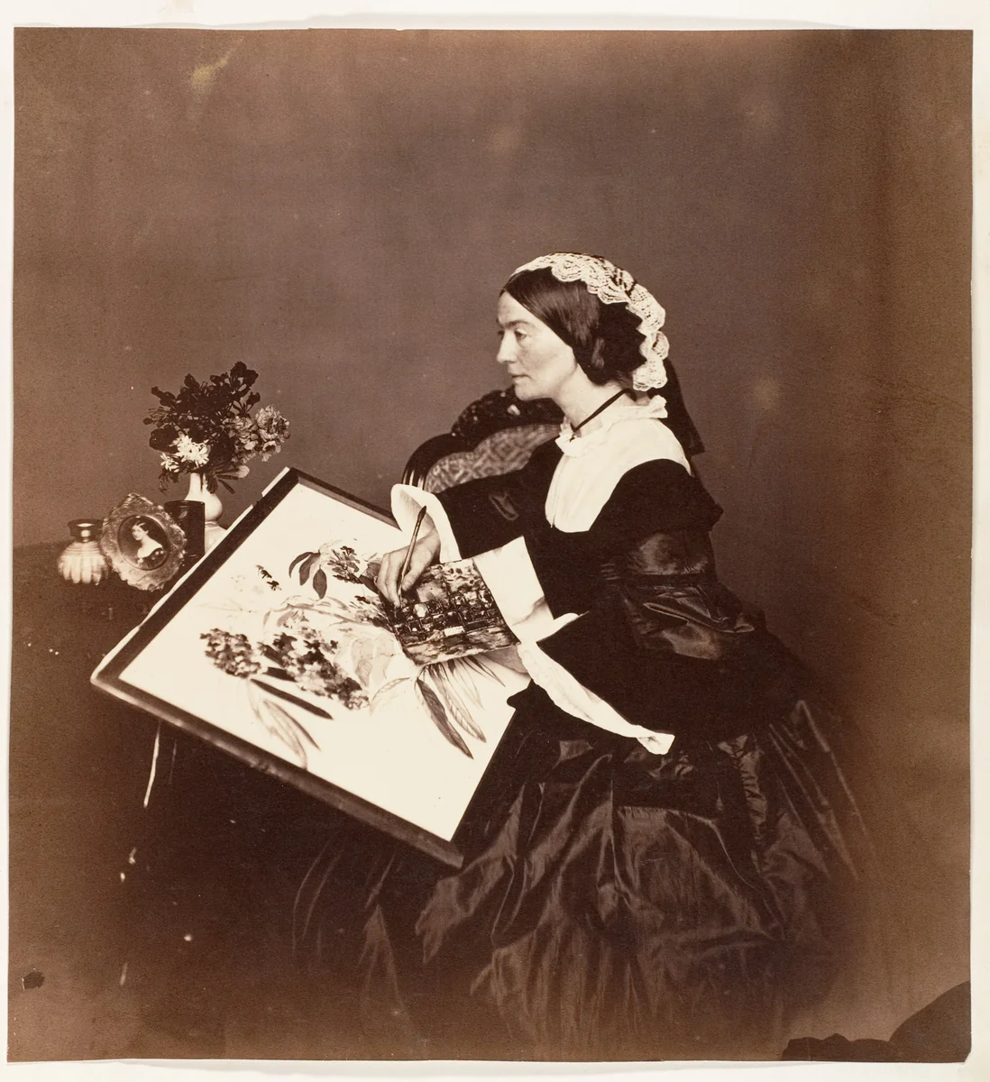 [The Countess Canning, Calcutta] by Josiah Rowe, photograph, 1861