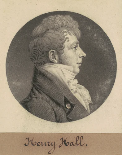 Henry Hall by Charles B. J. Févret de Saint-Mémin, print, 1808-1809
