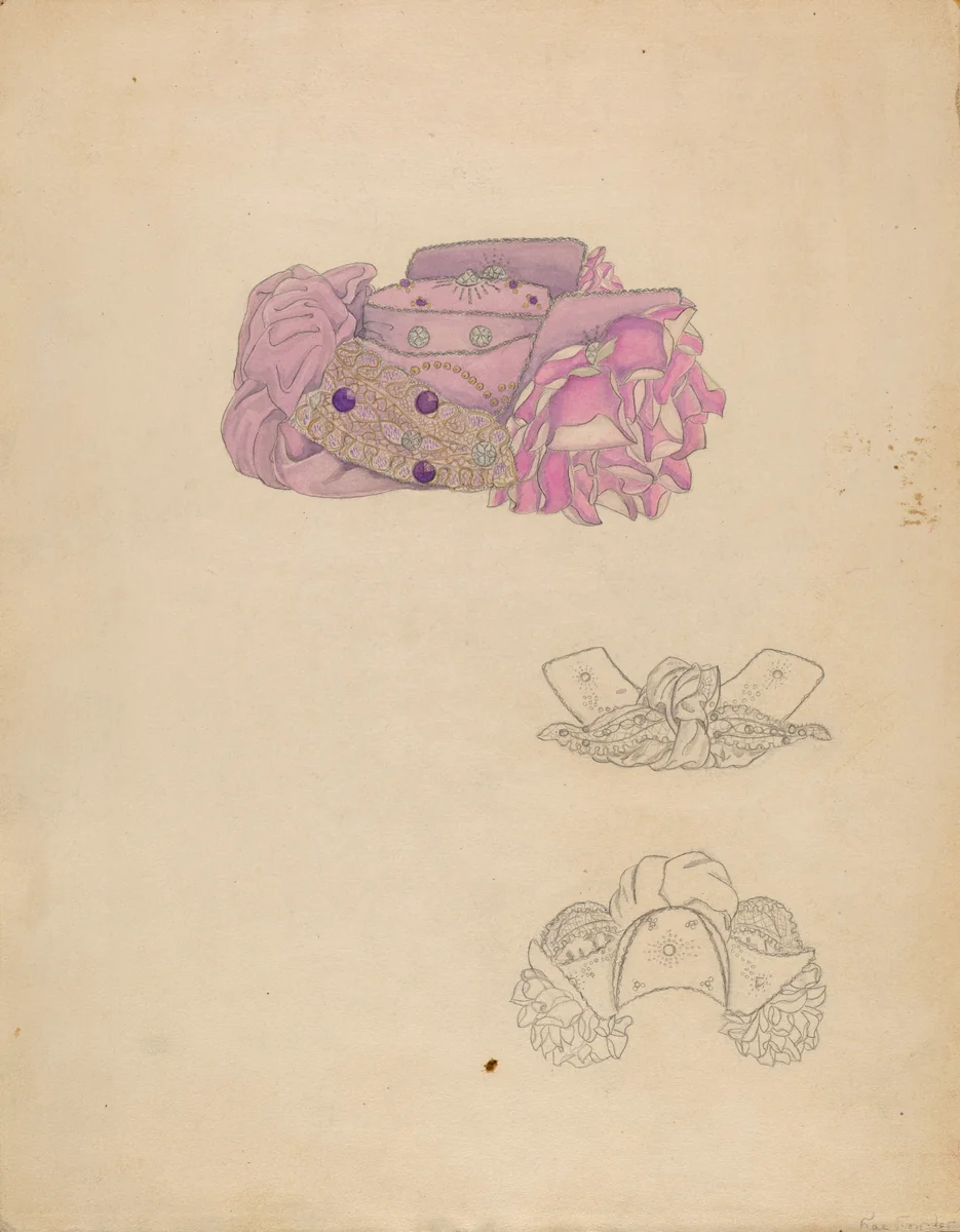 Hat by Catherine Fowler, index of american design, 1936