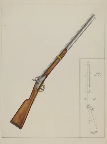 Carbine Gun by George Fairbanks, index of american design, 1937