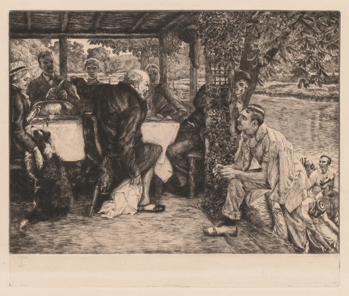 The Prodigal Son: The Fatted Calf (L’enfant prodigue: le veau gras) by James Tissot, print, 1881