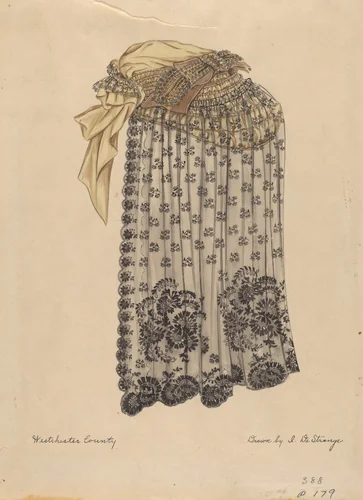 Bonnet and Veil by Isabelle De Strange, index of american design, 1936