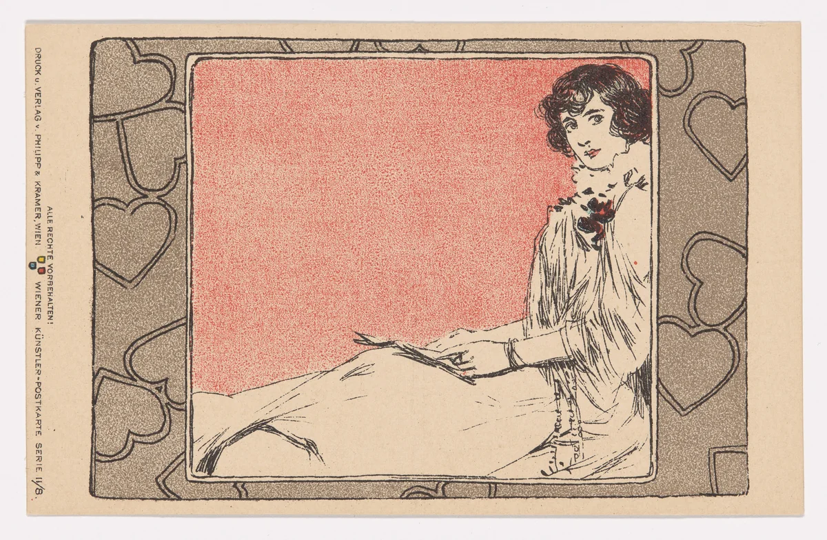 Wiener Künstler-Postkarte Serie 2/8 by Leo Kainradl, design, 1898