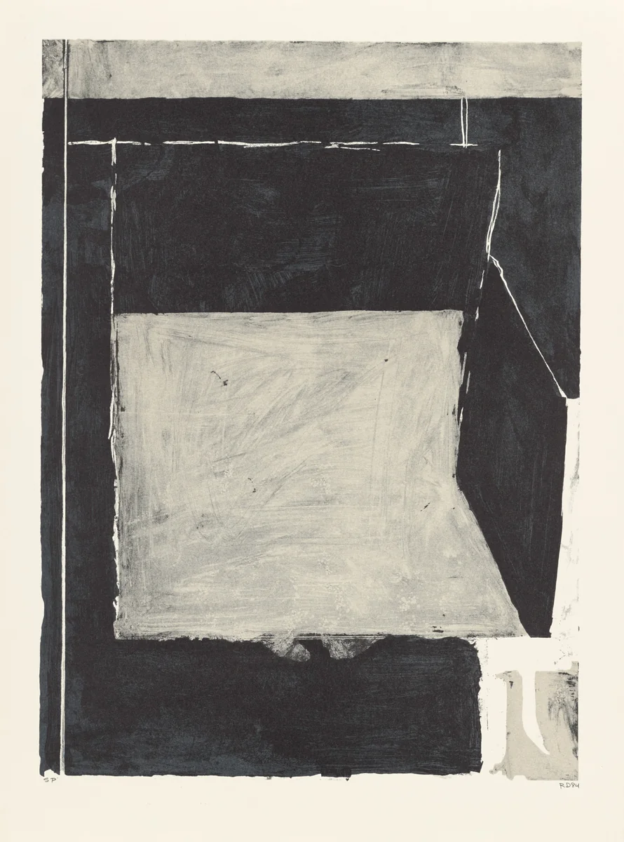 Black and Grey [special proof] by Richard Diebenkorn, print, 1984-1986