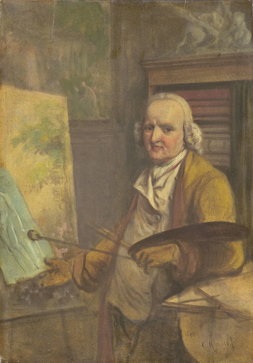 Self-Portrait by Jurriaan Andriessen, painting, 1800-1819