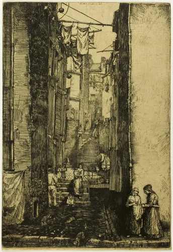 Ruelle du Pêcheur by Donald Shaw MacLaughlan, print, 1902