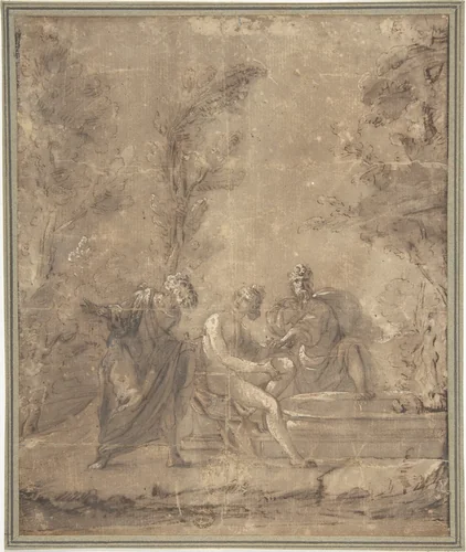 Susannah and the Elders by anonymous, drawing, 1800-1899