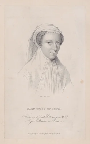 Mary, Queen of Scots by William Holl, print, 1836