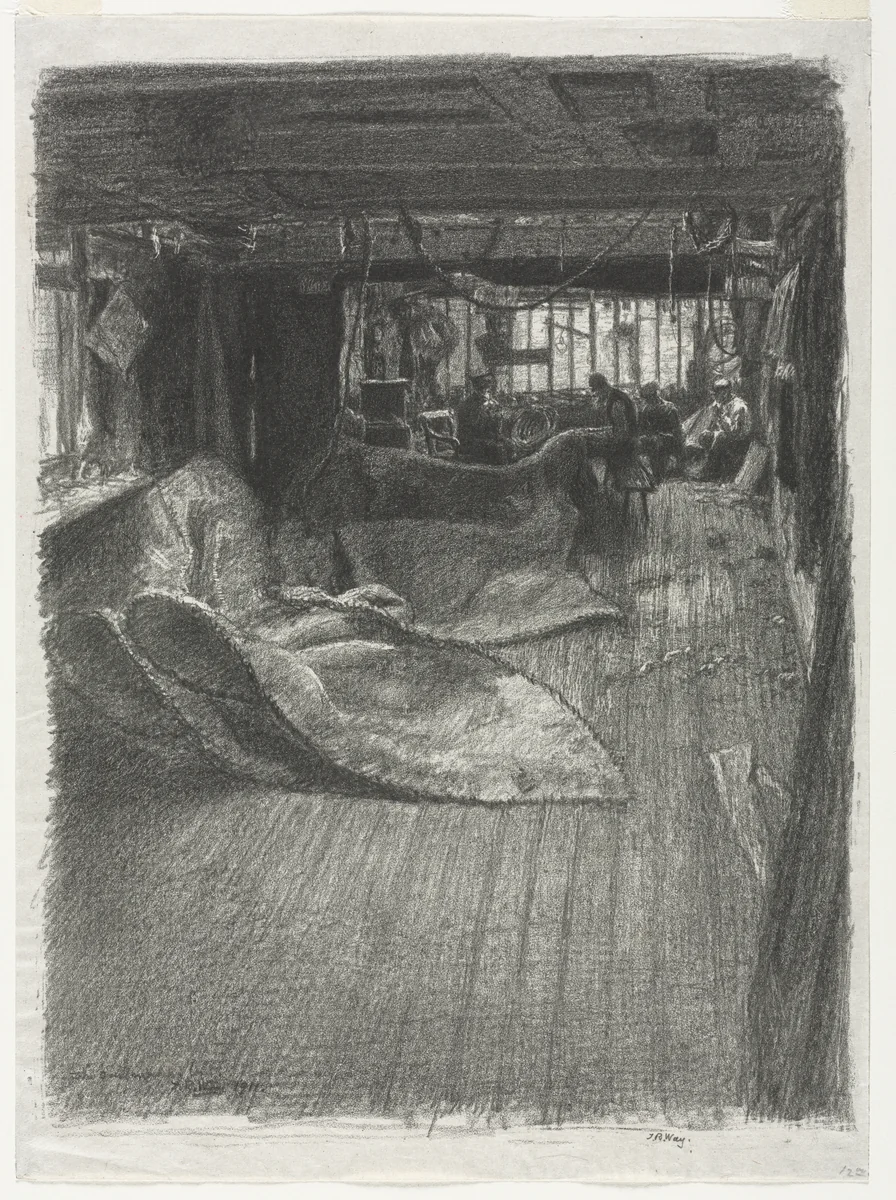 The Sailmaker's Loft by Thomas Robert Way, print, 1911