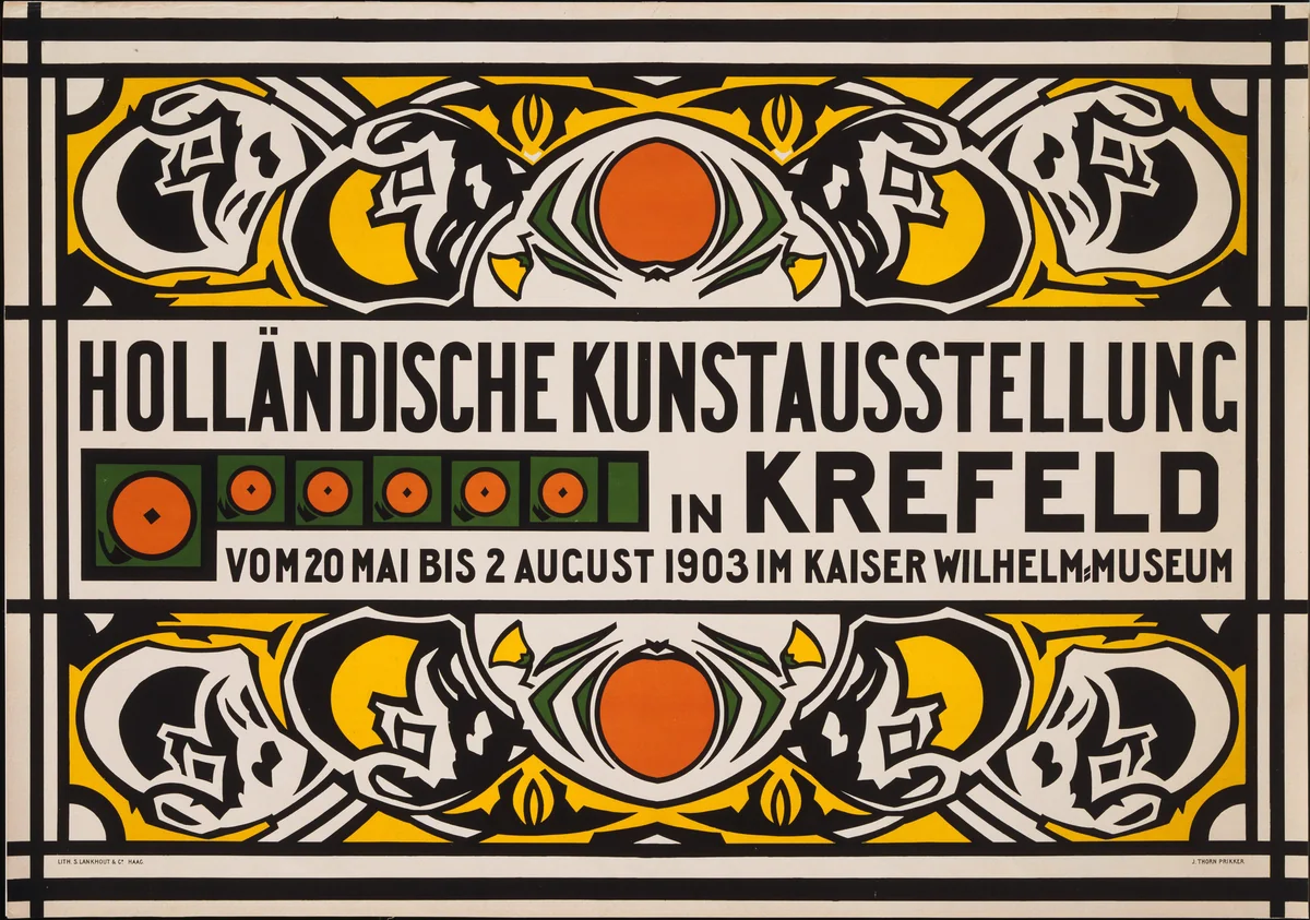 Holländische Kunstausstellung by Johan Thorn Prikker, design, 1903