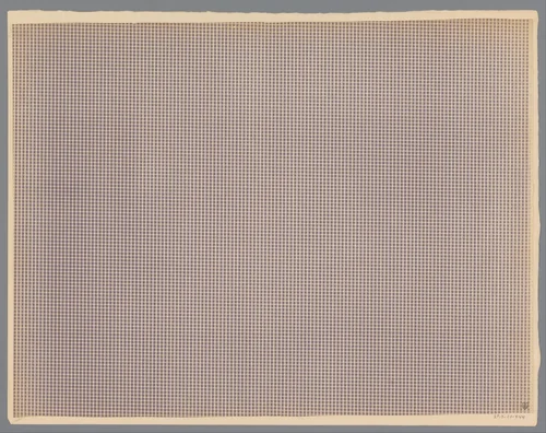 Blad met schaakbordpatroon by anonymous, print, 1800-1900