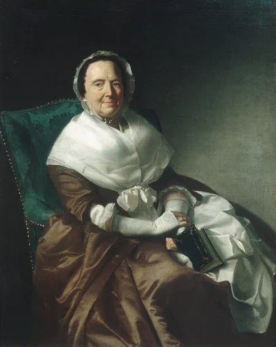 Mrs. Sylvanus Bourne by John Singleton Copley, artwork, 1766