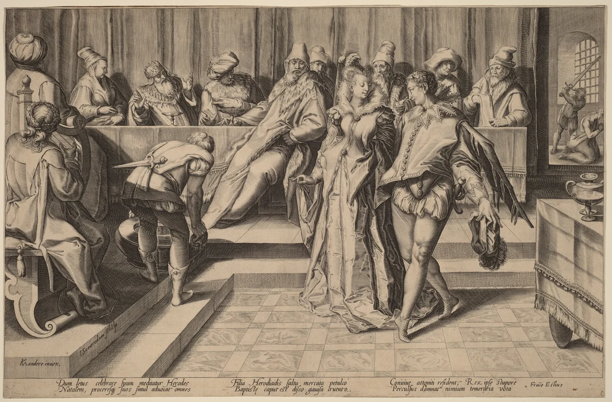 Salome Dancing Before Herod by Jan Pietersz Saenredam
Karel van Mander I, print, 1587-1597