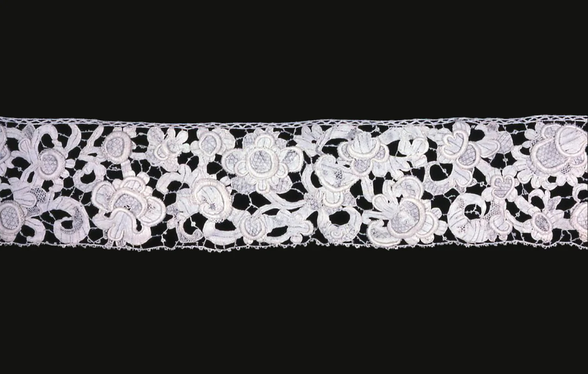 Border by Europe, textile, 1650-1700