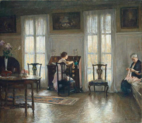 Mother and Mary by Edmund Charles Tarbell, painting, 1922