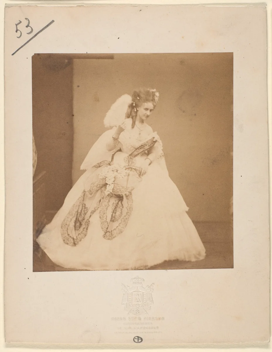 Le noeud de dentelle. "Ritrosetta" by Pierre-Louis Pierson, photograph, 1860-1869