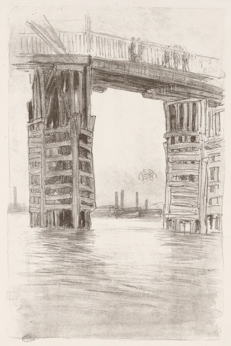 The Tall Bridge by James McNeill Whistler, print, 1878