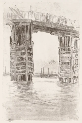 The Tall Bridge by James McNeill Whistler, print, 1878