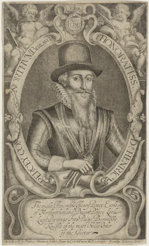 Henricus Percye (Henry Percy, Ninth Earl of Northumberland) by Francis Delaram, print, 1590-1627