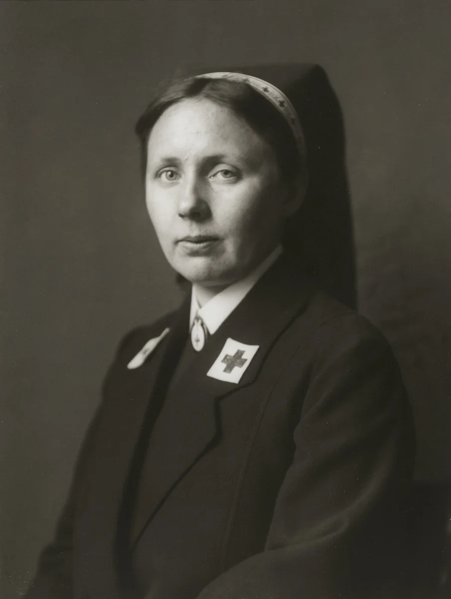 Red Cross Nurse by August Sander, photograph, 1924