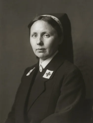 Red Cross Nurse by August Sander, photograph, 1924