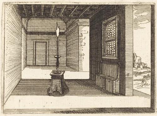 Candle Stick by Jacques Callot, print, 1628