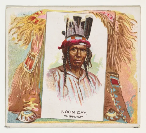 Noon Day, Chippeway, from the American Indian Chiefs series (N36) for Allen & Ginter Cigarettes by Allen & Ginter, print, 1888