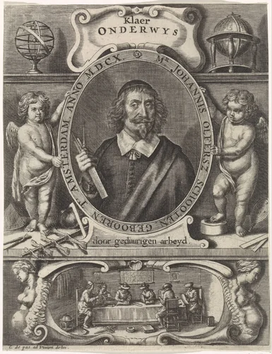 Portret van Johannes Olfersz. Schooten by Crispijn van de Passe, print, 1639-1670
