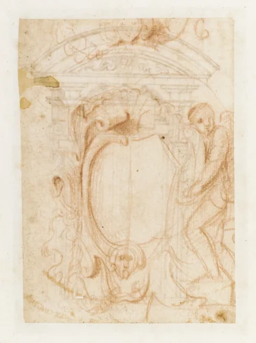 Album Containing Architectural, Ornament, and Figure Drawings by Giovanni Battista Mola, book, 1630-1631