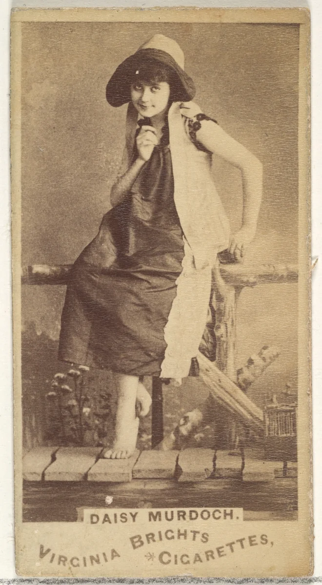 Daisy Murdoch, from the Actors and Actresses series (N45, Type 1) for Virginia Brights Cigarettes by Allen & Ginter, photograph, 1885-1891