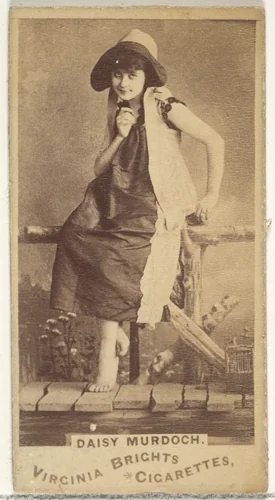 Daisy Murdoch, from the Actors and Actresses series (N45, Type 1) for Virginia Brights Cigarettes by Allen & Ginter, photograph, 1885-1891